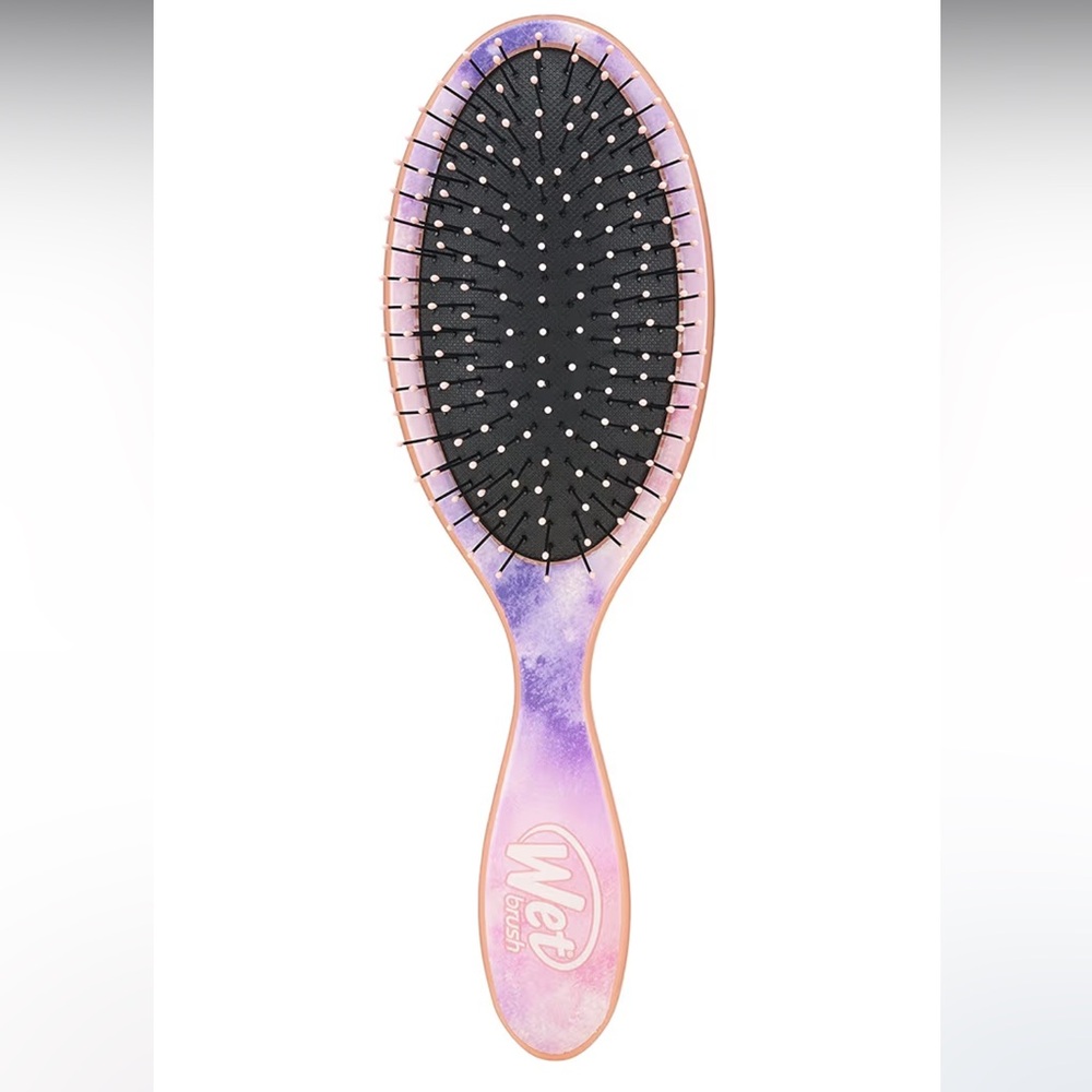 BNIB Wet Brush Original Detangler - Pink & Lavender Watercolor Paddle Brush